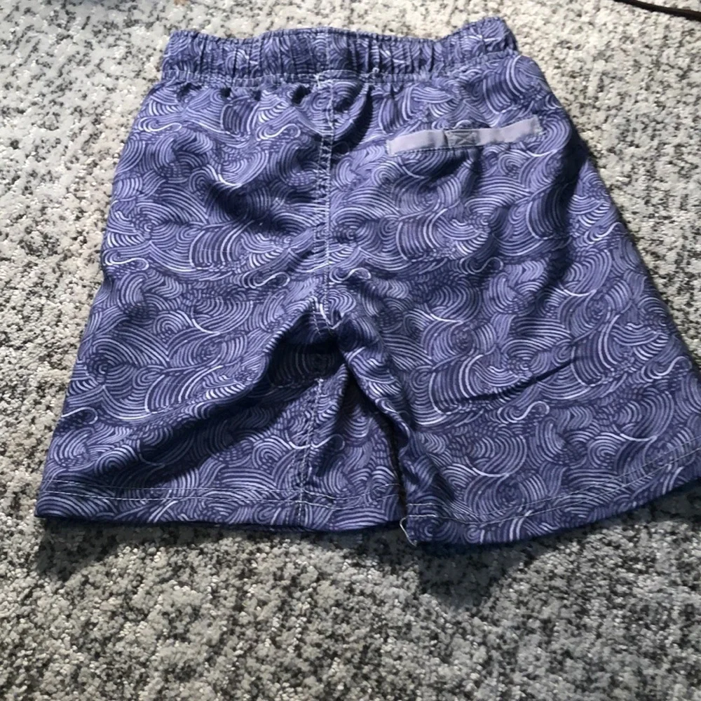 Cherokee Blue & Gray Swirl Print Swim Trunks Size XS